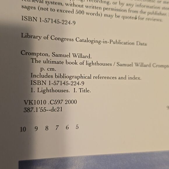 The Ultimate Book of Lighthouses: History, Legend, Lore,  ETC - dustcover damage - Picture 11 of 16
